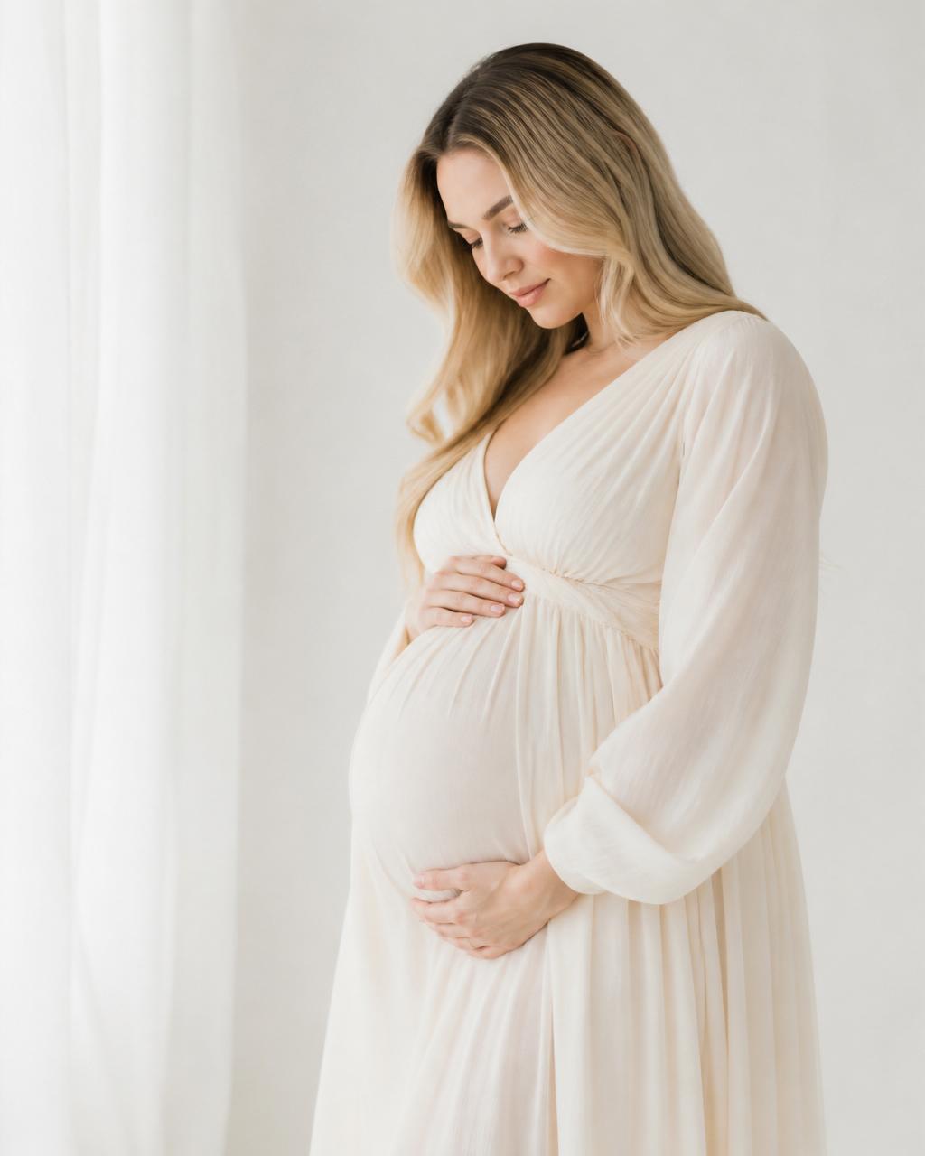 Sesión Maternidad en estudio fotográfico Nogal
